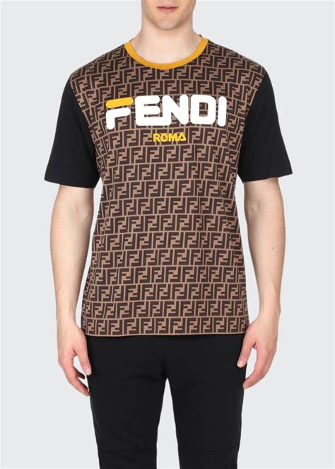 fendi logo collar shirt|fendi graphic tees.